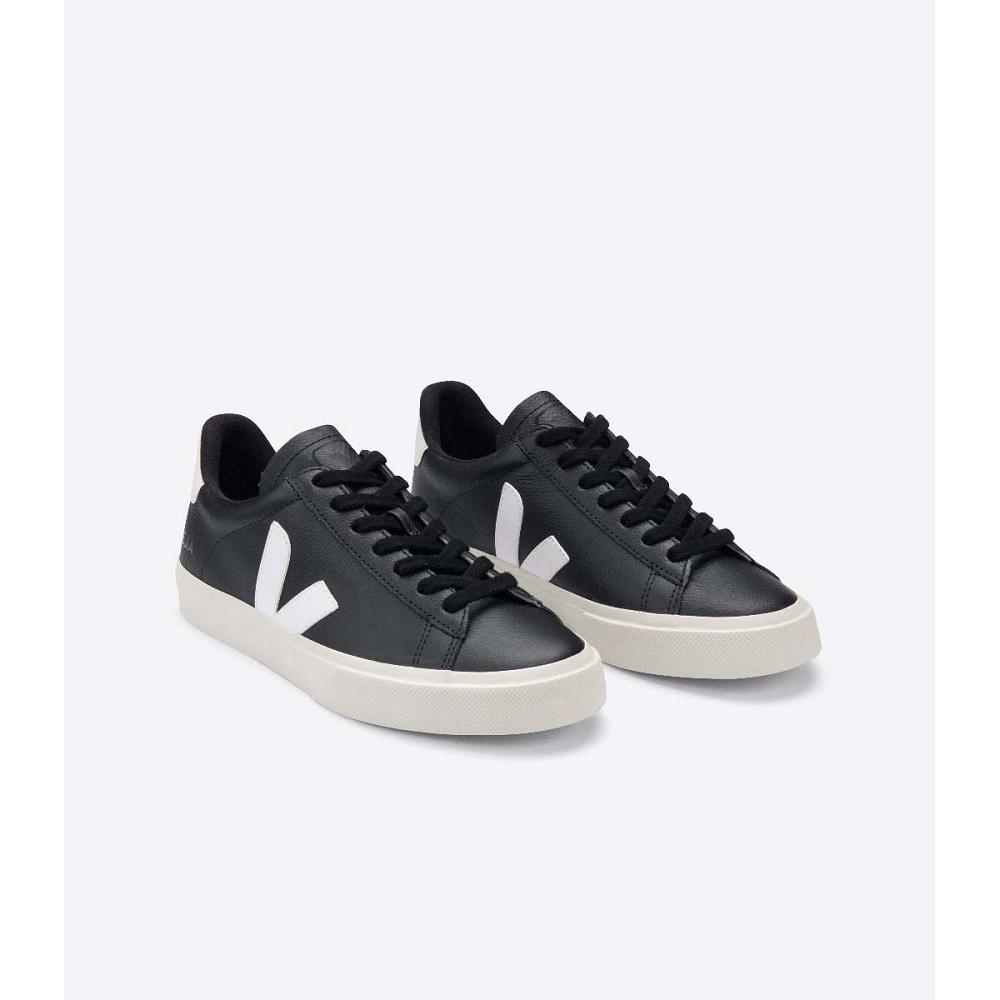 Veja CAMPO CHROMEFREE Low Tops Sneakers Herre Black/White | NO 294TCE